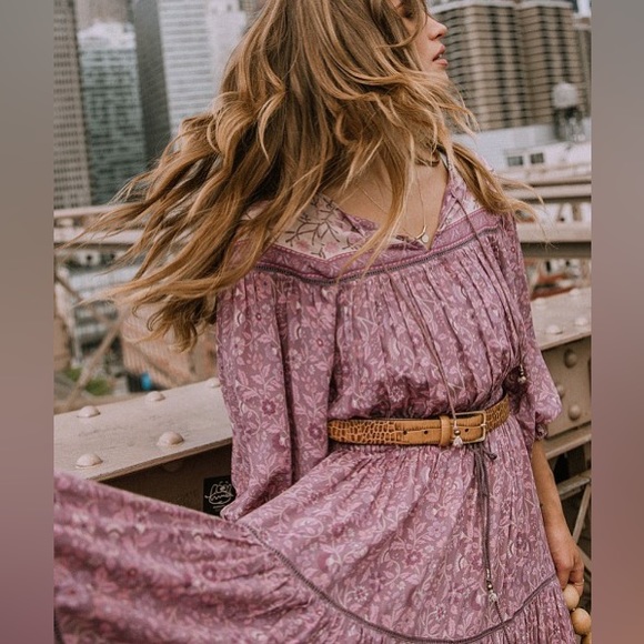 Dahlia Spell and the Gypsy Collective x Free People Green Floral Midi Dress - Picture 9 of 9
